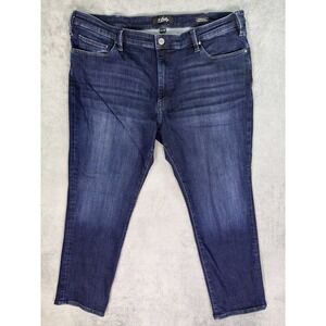 34 Heritage Jeans Mens 42x30 Blue Charisma Straight Dark Wash Stretch‎ Comfort